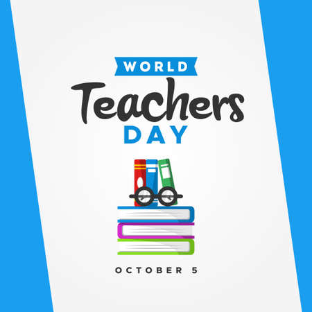 World Teachers Day Vector Design Illustration For Celebrate Momentのイラスト素材