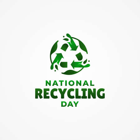 World Recycling Day Vector Design Illustration For Banner and Backgroundのイラスト素材