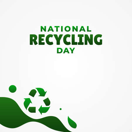 World Recycling Day Vector Design Illustration For Banner and Backgroundのイラスト素材