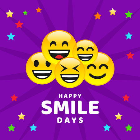 World Smile Day Vector Design Illustration For Banner and Background