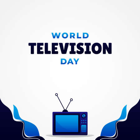World Television Day Vector Design Illustration For Banner and Backgroundのイラスト素材