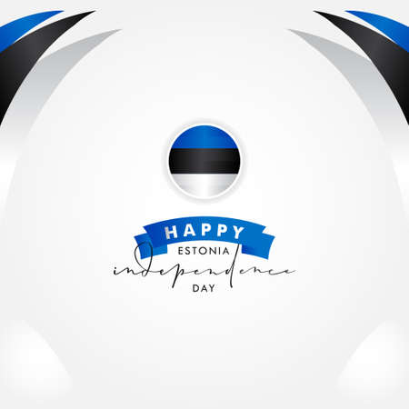 Estonia Independence Day Vector Design Template Backgroundのイラスト素材
