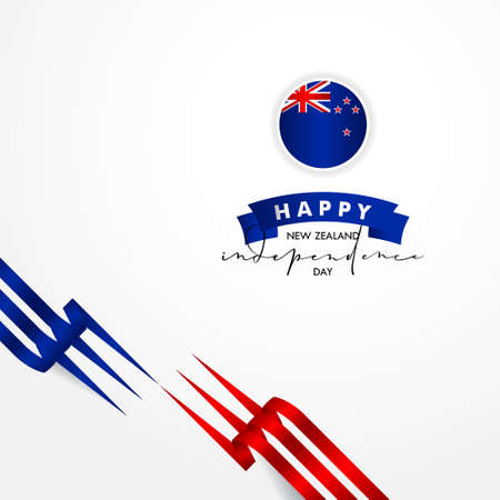 Happy New Zealand Independence Day Vector Design Template Backgroundのイラスト素材