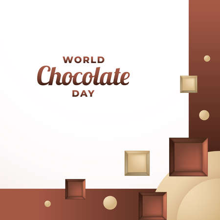 World Chocolate Day Background Designのイラスト素材
