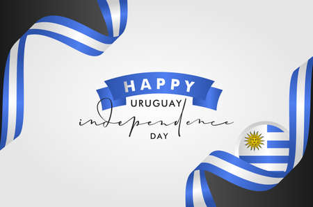 Uruguay Independence Day Background Designのイラスト素材
