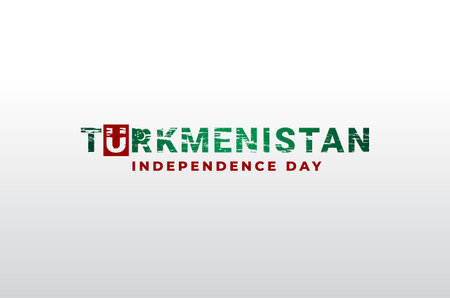 Turkmenistan Independence Day Design Illustrationのイラスト素材