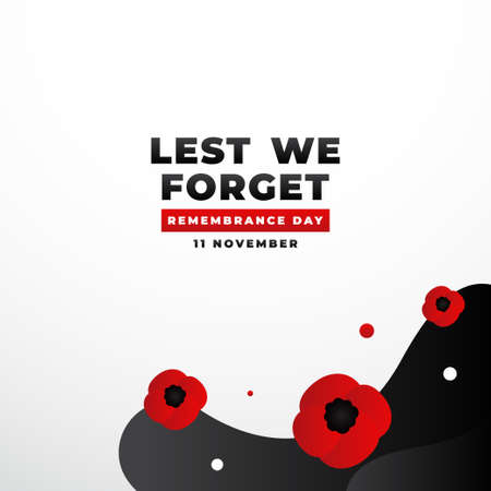 Remembrance Day Design Background For Greeting Momentのイラスト素材