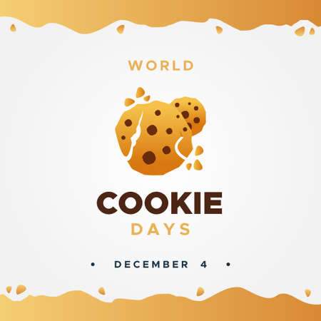 World Cookie Day Design Background For Greeting Momentのイラスト素材