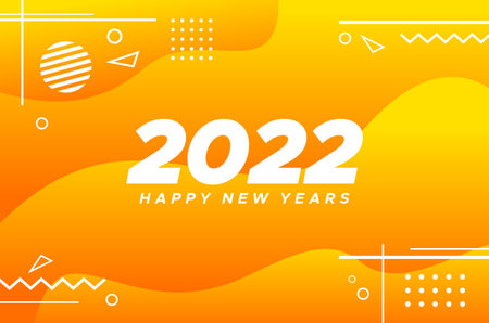Happy New Year 2022 Design Background For Greeting Momentのイラスト素材