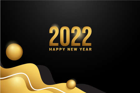 Happy New Year 2022 Design Background For Greeting Momentのイラスト素材