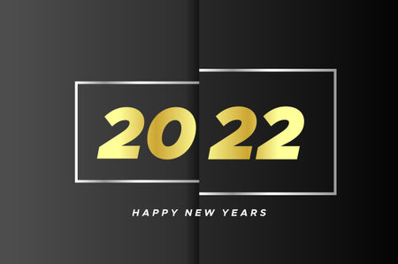 Happy New Year 2022 Design Background For Greeting Moment