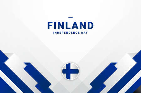Finland Independence Day Design Background For Greeting Momentのイラスト素材