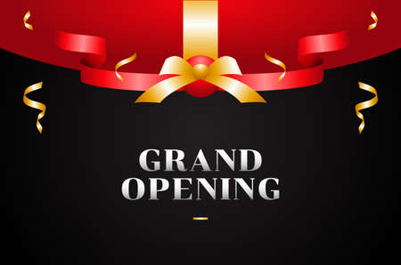 Grand Opening Design Background For Greeting Momentのイラスト素材