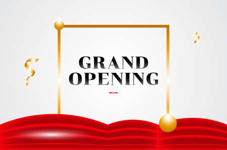 Grand Opening Design Background For Greeting Momentのイラスト素材