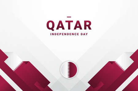 Qatar National Day Design Background For Greeting Momentのイラスト素材