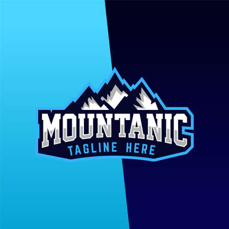 Mountanic Logo Design Premium Gaming Vectorのイラスト素材