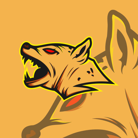 Animal character Logo Design Premium Gaming Vectorのイラスト素材