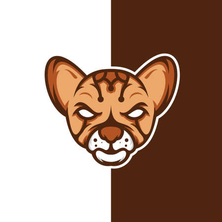 Animal character Logo Design Premium Gaming Vectorのイラスト素材