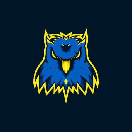 Animal character Logo Design Premium Gaming Vectorのイラスト素材