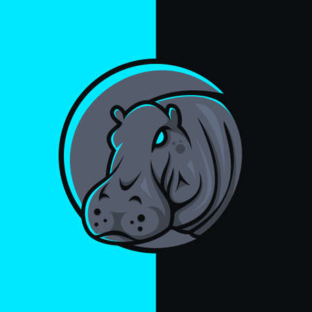 Animal Logo Design Premium Gaming Vectorのイラスト素材