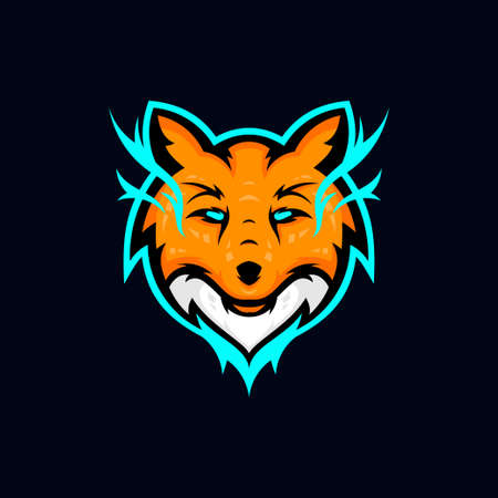 Animal character  Logo Design Premium Gaming Vectorのイラスト素材