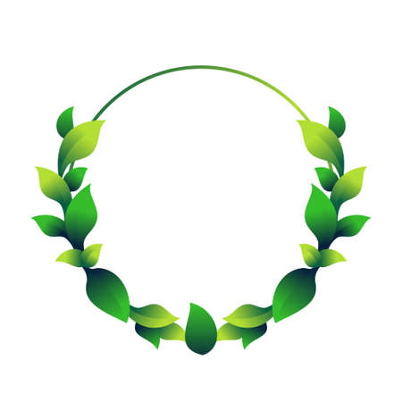 Leaf Frame Element Designのイラスト素材