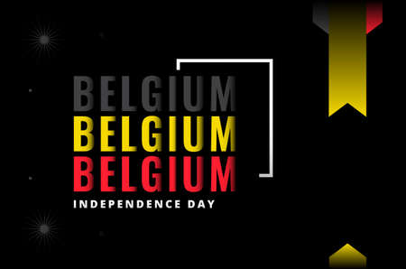 Belgium Independence Day Design Background For International Momentのイラスト素材