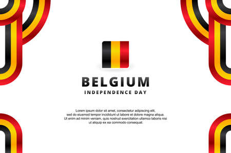 Belgium Independence Day Design Background For International Momentのイラスト素材