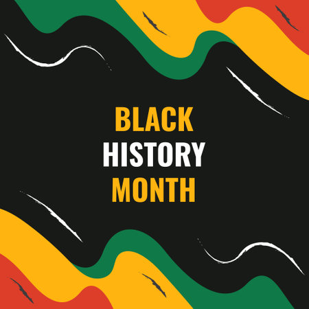 Black History Month Design Background For International Momentのイラスト素材