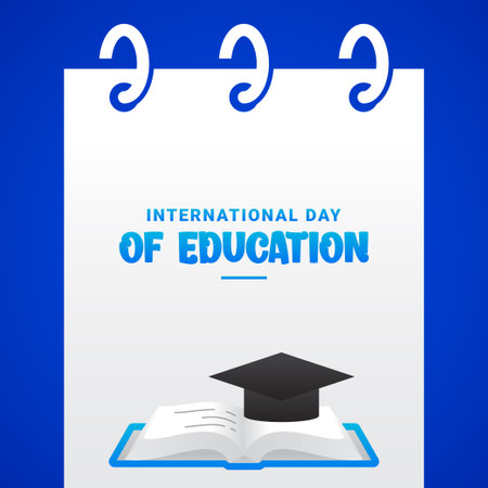 International Education Day Design Backgroundのイラスト素材