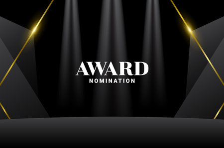 Awards Podium Ceremony Gradient Luxury Backgroundのイラスト素材