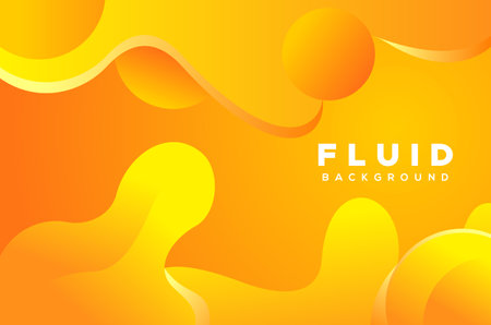 Gradient Liquid Abstract Background Templateのイラスト素材