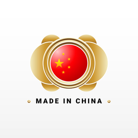 Made in China Label Luxury Designのイラスト素材