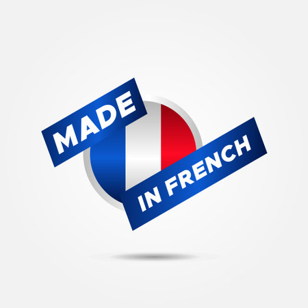 Made In France Label Product Designのイラスト素材