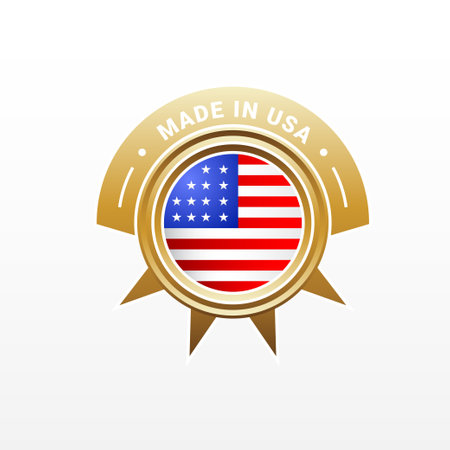 Made In USA Luxury Label Designのイラスト素材