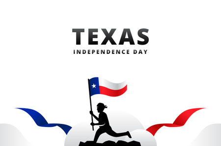 Texas Independence Day Design National Momentのイラスト素材