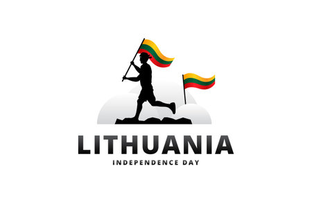 Lithuania Independence Day Design National Momentのイラスト素材