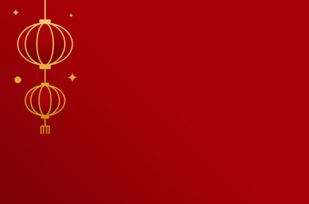 Chinese Red Traditional background For Greeting Momentのイラスト素材