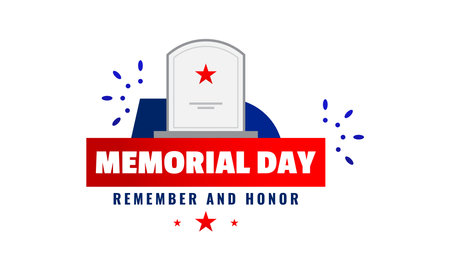 Memorial day event celebrate backgroundのイラスト素材