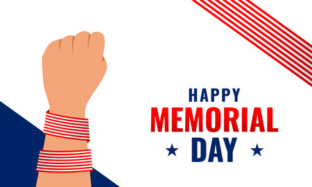 Memorial day event celebrate backgroundのイラスト素材