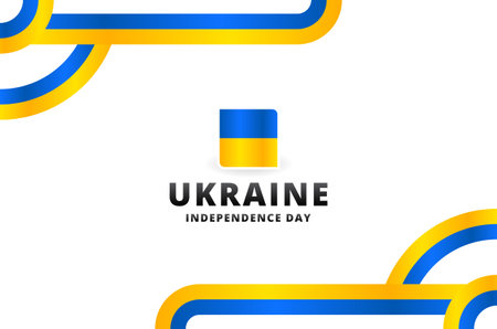 Ukraine Independence Day Design Celebrateのイラスト素材