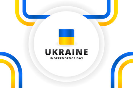 Ukraine Independence Day Design Celebrateのイラスト素材