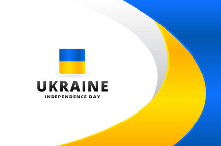 Ukraine Independence Day Design Celebrateのイラスト素材