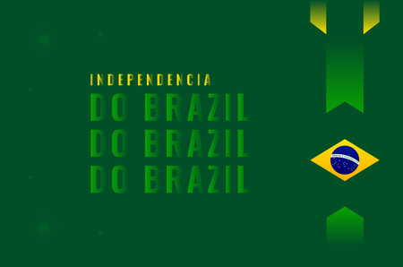 Brazil Independence Day Design Templateのイラスト素材
