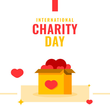International Charity Day Design Celebrationのイラスト素材