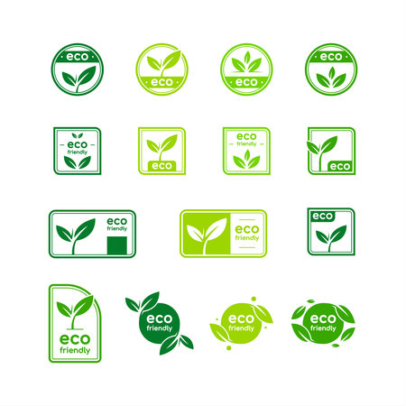 Eco Friendly Icon Design Set Collectionのイラスト素材