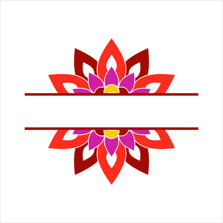 Mandala Wedding Ornament Vector Designのイラスト素材