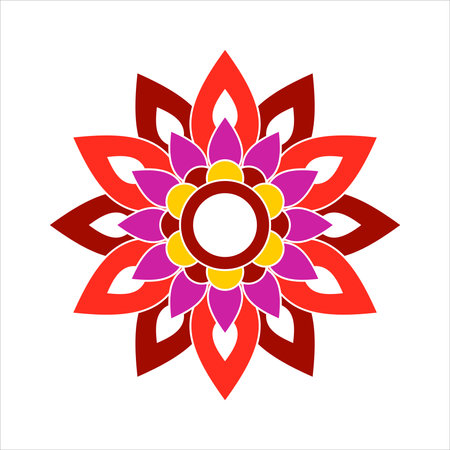Mandala Wedding Ornament Vector Designのイラスト素材