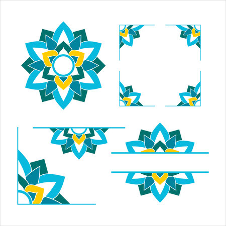 Mandala Wedding Ornament Vector Designのイラスト素材
