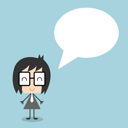 cartoon office worker in various poses for use in presentationのイラスト素材